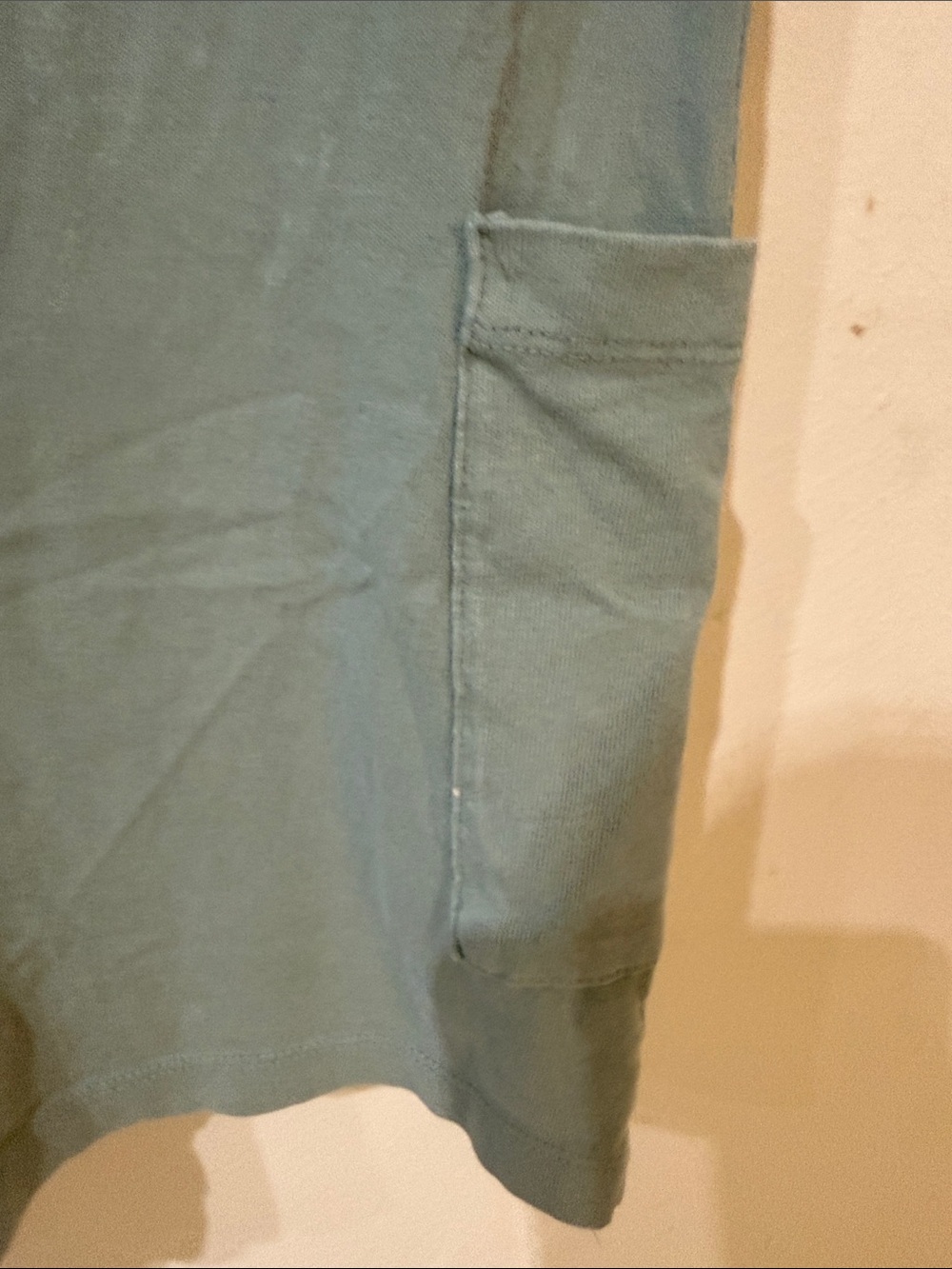 Double Zero Sage Short-Sleeve Romper with Front Pockets - Picture 8 of 9